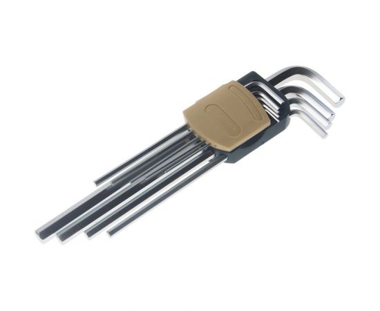 Набор 6-гранных Г-образных ключей ROCKFORCE 9 пр. в пластиковом держателе RF-5093XLS – изображение 3