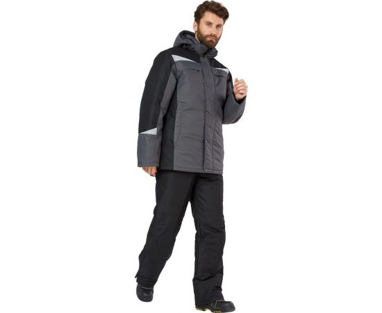 Куртка Эксперт Спецодежда Дэлф, серый/черный, р. 48-50, рост 182-188 6446000025676 – изображение 3
