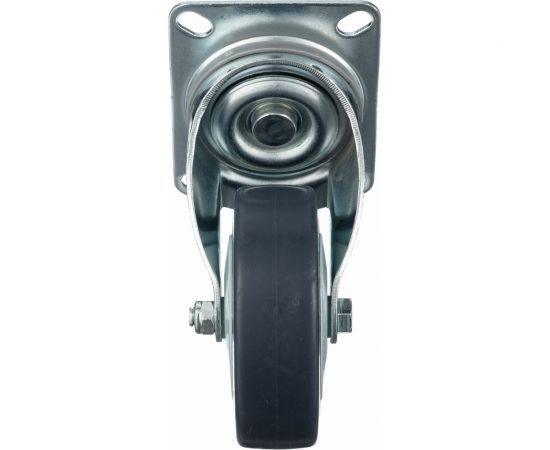 Колесо поворотное (100 мм; грузоподъемность 100 кг; термопластичная серая резина; полипропилен) СТЕЛЛА-ТЕХНИК N48100TPR – изображение 4