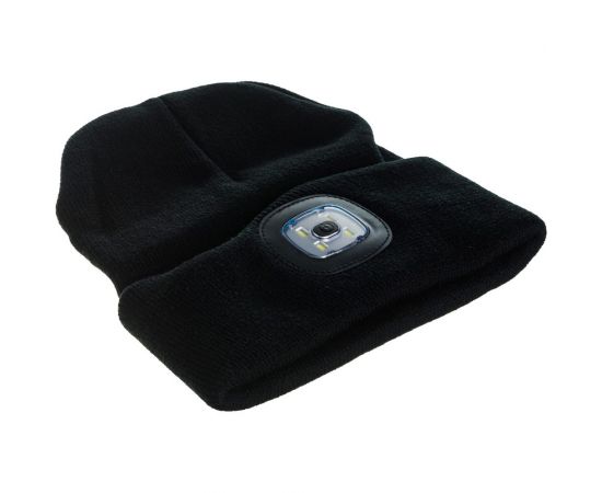 Шапка с фонарем КОСМОС черная KOCHat_black – изображение 4