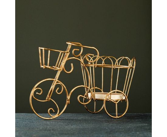 Кашпо-велосипед СИМАЛЕНД 20х10х13 см 7012637 