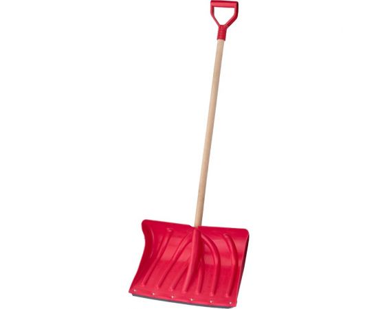 Снеговая углубленная лопата, 500x335мм, ударопрочный пластик, стальная планка с ребром жесткости и V-образной ручкой Gigant AVG-12 