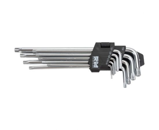 Набор удлиненных шестигранных ключей REDMARK Torx Т10, Т15, Т20, Т25, Т27, Т30, Т40, Т45, Т50, 9 шт. RM92203 