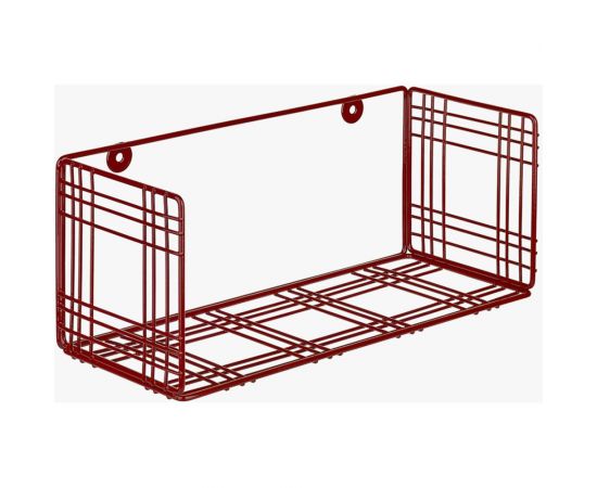 Прямоугольная полка Moroshka Тartan 1 ярус, 30x12x12.5 см, красная 920-001-01 