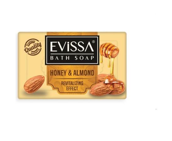 Банное мыло EVISSА пвх пленка, 150 гр., мед-миндальный М4032 