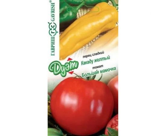 Томат ГАВРИШ Большая мамочка 0.05 г+перец Какаду желтый 0.05 г Дуэт 1026998618 