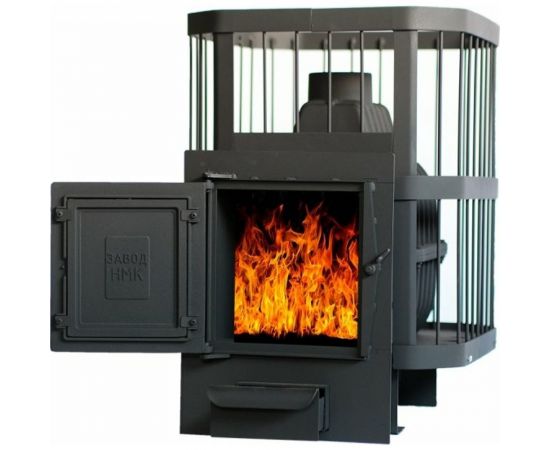 Банная печь НМК чугунная ""Сибирь-20"".Универсальная чугунная дверца, сетка 020221 НМК020221 