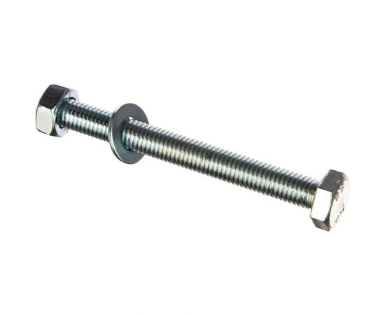Болт с ш/г полная резьба Качественный КРЕПЕЖ набор DIN 933 10х100 6 шт 0301075 КЧ 