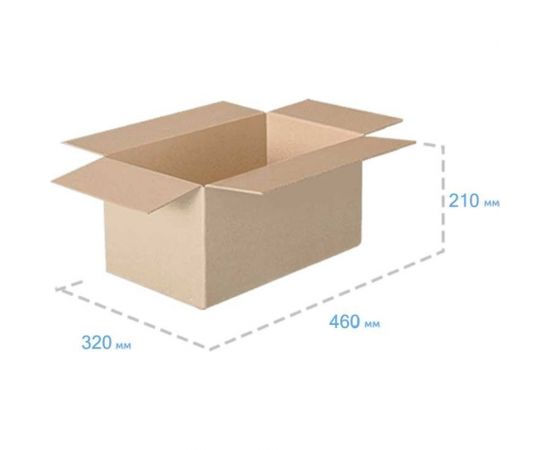 Картонная коробка ООО Павлово-Посадский Гофрокомбинат 460х320х210 мм Т-22 В 140164 