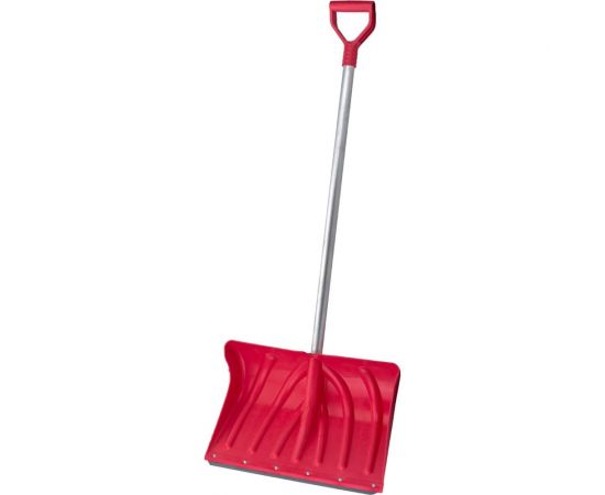 Снеговая углубленная лопата 500x335мм ударопрочный пластик, стальная планка с ребром жесткости и V-образной ручкой Gigant AVG-13 