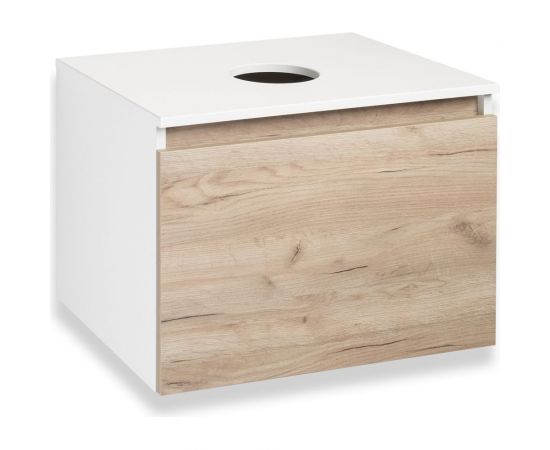 Тумба под накладной умывальник Runo Бари 60 крафт дуб 00-00001374 