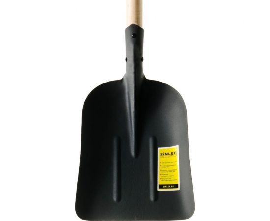 Большая совковая лопата ZINLER с деревянным черенком, 1400 мм Z1.5H6 ЛБСЧ6 – изображение 2