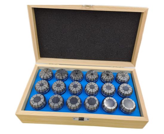 Набор цанг ER32 18 шт, 3-20 мм TORNERI 041964 – изображение 2