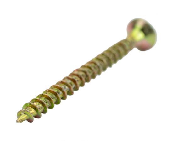 Саморез КРЕП-КОМП желтый цинк, POZY, 3x30, 150 шт. жд330мф – изображение 2