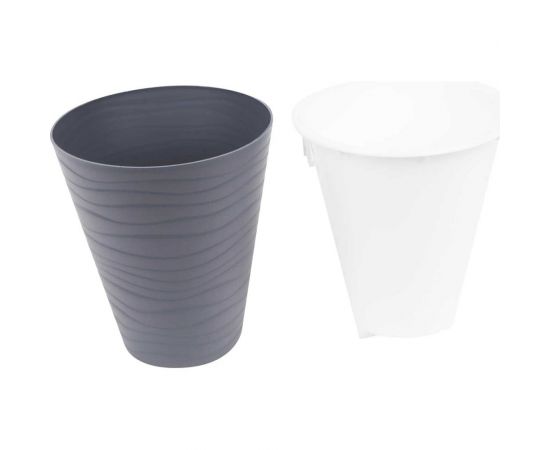 Горшок ООО КЗНМ валенсия антрацит d 17 см, 2,8 л 527662 – изображение 2