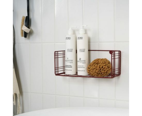 Прямоугольная полка Moroshka Тartan 1 ярус, 30x12x12.5 см, красная 920-001-01 – изображение 2