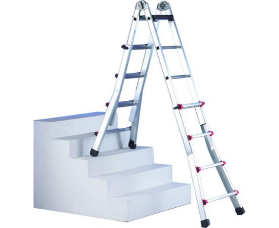 Телескопическая лестница-стремянка Svelt Scalissima 10+10R ступеней SSCAL010R – изображение 2