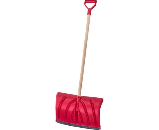 Снеговая углубленная лопата, 500x335мм, ударопрочный пластик, стальная планка с ребром жесткости и V-образной ручкой Gigant AVG-12 – изображение 2