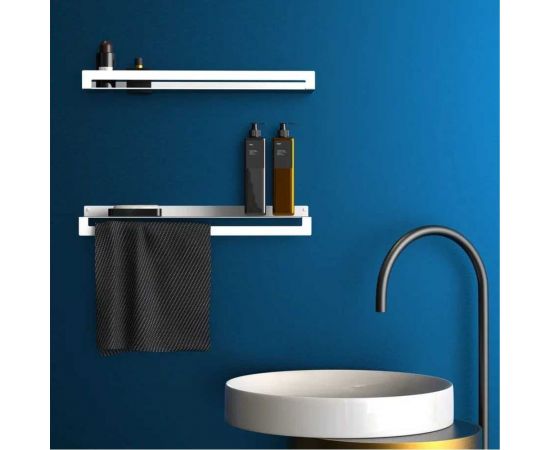 Набор №2 полка для бутылок (1 шт) и с полотенцесушителем (1 шт) Граф Держалкин horizon1 белый H1-duo-б – изображение 4