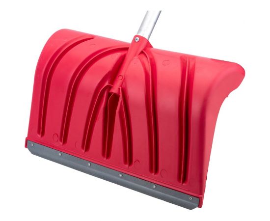 Снеговая углубленная лопата 500x335мм ударопрочный пластик, стальная планка с ребром жесткости и V-образной ручкой Gigant AVG-13 – изображение 4