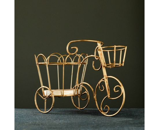 Кашпо-велосипед СИМАЛЕНД 20х10х13 см 7012637 – изображение 4