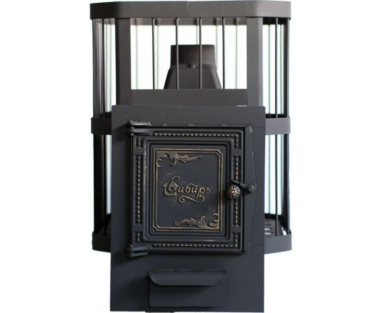 Банная печь НМК чугунная ""Сибирь-20"".Универсальная чугунная дверца, сетка 020221 НМК020221 – изображение 4