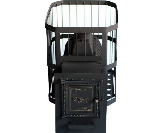 Банная печь НМК чугунная ""Сибирь-20"".Универсальная чугунная дверца, сетка 020221 НМК020221 – изображение 5