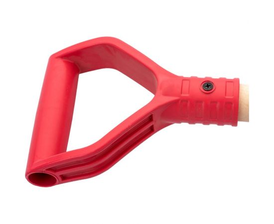 Снеговая углубленная лопата, 500x335мм, ударопрочный пластик, стальная планка с ребром жесткости и V-образной ручкой Gigant AVG-12 – изображение 6