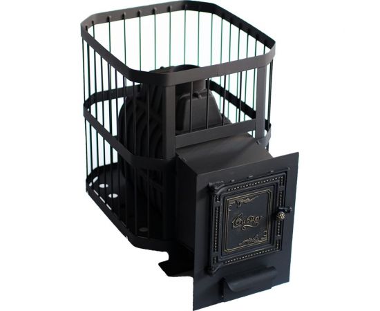 Банная печь НМК чугунная ""Сибирь-20"".Универсальная чугунная дверца, сетка 020221 НМК020221 – изображение 6