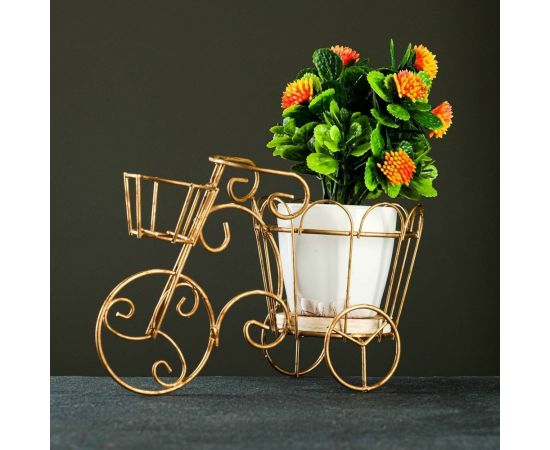 Кашпо-велосипед СИМАЛЕНД 20х10х13 см 7012637 – изображение 6