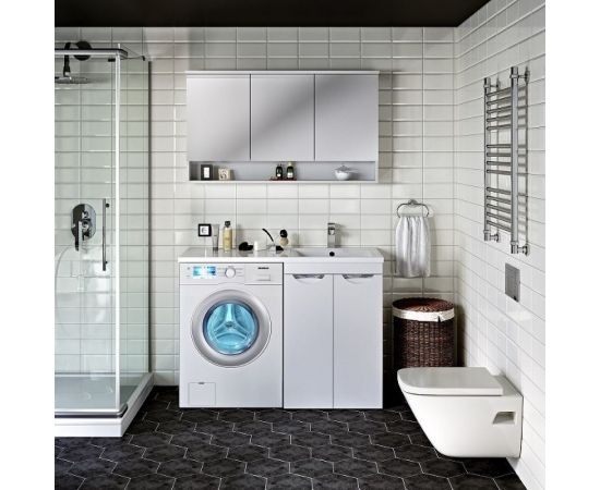 Тумба RUNO Лира 60 под умывальник Гамма 120 лайт белый УТ000003443 – изображение 6