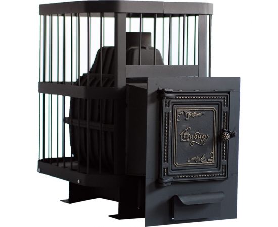 Банная печь НМК чугунная ""Сибирь-20"".Универсальная чугунная дверца, сетка 020221 НМК020221 – изображение 7