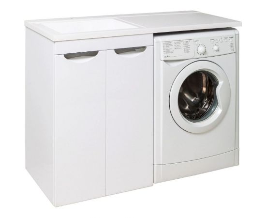 Тумба RUNO Лира 60 под умывальник Гамма 120 лайт белый УТ000003443 – изображение 8