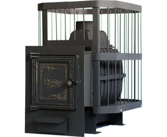 Банная печь НМК чугунная ""Сибирь-20"".Универсальная чугунная дверца, сетка 020221 НМК020221 – изображение 8