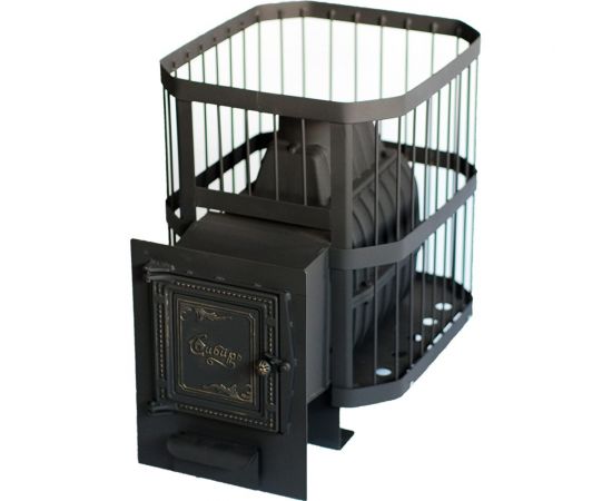 Банная печь НМК чугунная ""Сибирь-20"".Универсальная чугунная дверца, сетка 020221 НМК020221 – изображение 9