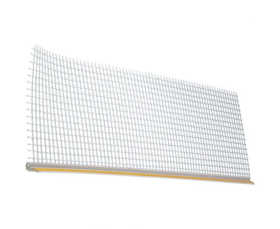 Примыкающий профиль GAVIAL (ПВХ; с сеткой 6 мм; с пыльником резиновым; 2,4 м) 00002073 