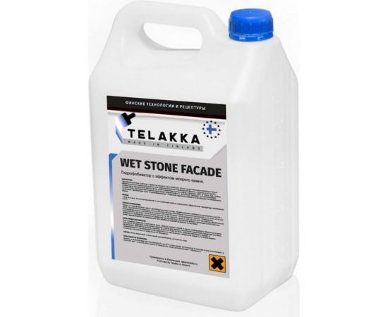Пропитка с эффектом мокрого камня Telakka GIDROFOB WET STONE FACADE 10 л 4631164229851 