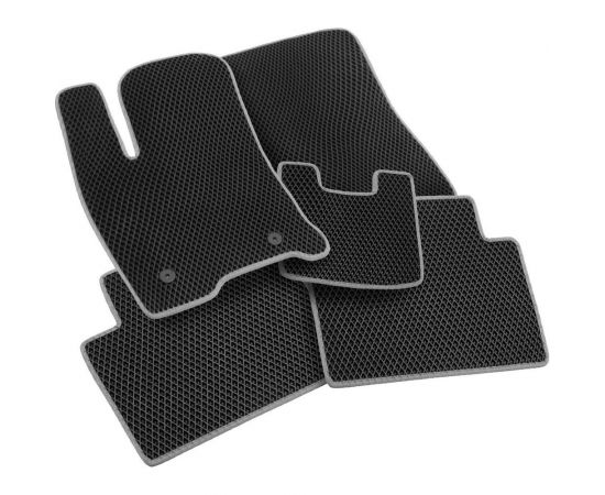 Коврики Vicecar ЕВА / EVA / ЭВА для Mazda Demio I DW правый руль 1996-2003 EV28027-светлосерый 