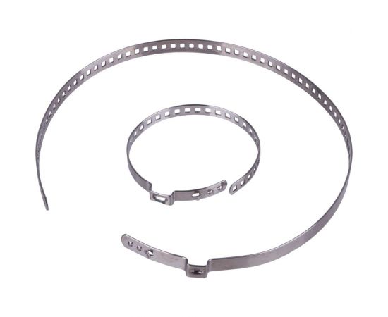 Универсальные хомуты ШРУСа Dollex D=20-50, D=50-120 (пара), нерж. сталь, 0.8 мм, крючки наружу XSU-04 