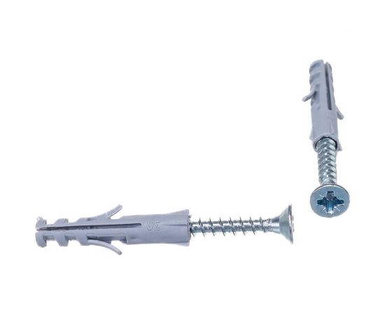 Дюбель-S Стройметиз 5х25 + саморез Шуц 3,5х30, 6 шт европодвес 2930021 