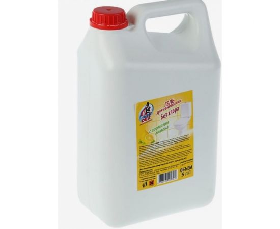 Гель для сантехники Mister Dez с ароматом лимона, без хлора, 5 л 1186 