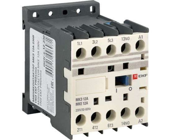 Мини-контактор EKF МКЭ 12А 230В 1NO PROxima SQMctr-s-12-230 