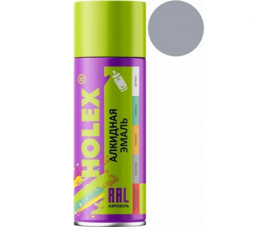 Алкидная эмаль Holex 7040 RAL серая, 520 мл HAS-59793 