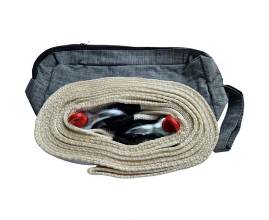 Рывковый буксировочный трос Avto Vins полиамид 12т, 6 м, с шаклами скоба-скоба, для авто до 5 тонн 7033227 