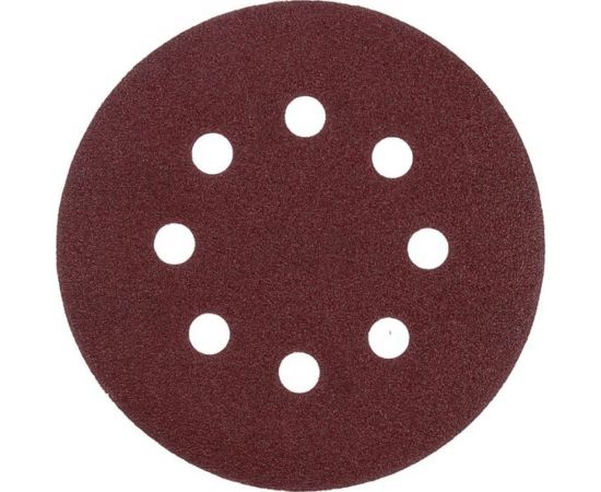Круг абразивный шлифовальный перфорированный под липучку (10 шт; 125 мм; Р150) ТУНДРА 2603078 