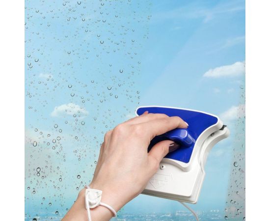Магнитная щетка для мытья окон с двух сторон Доляна с водосгоном, 8-16 мм 5385837 – изображение 2