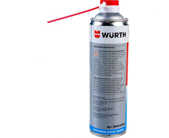 Очиститель карбюратора-спрей WURTH 500 мл 0893105500053 12 – изображение 2