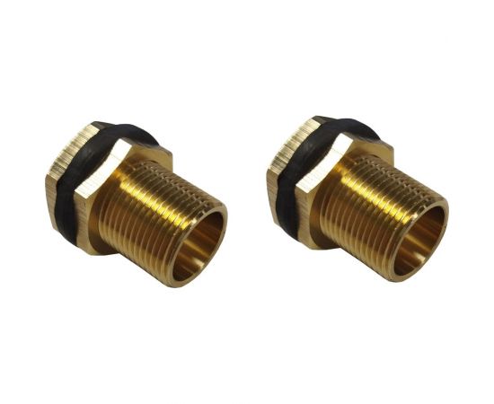 Переходник для врезки в бочку HG 3/4"" НР + уплотнитель, 2 шт 1648956 – изображение 2