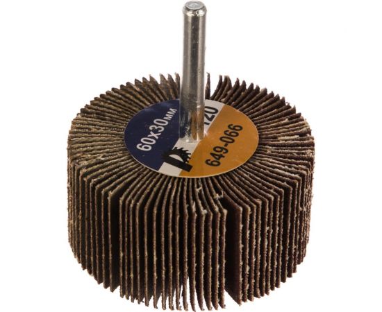 Круг лепестковый с оправкой (60х30 мм; P120) ПРАКТИКА 649-066 – изображение 2