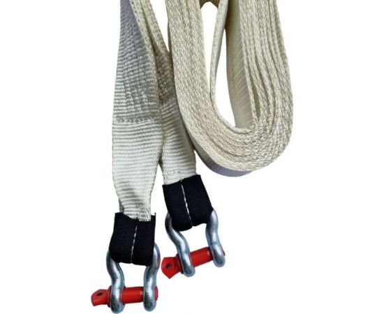 Рывковый буксировочный трос Avto Vins полиамид 12т, 6 м, с шаклами скоба-скоба, для авто до 5 тонн 7033227 – изображение 2